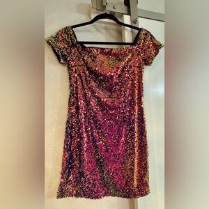 Forever 21 Multicolor Sequin Dress